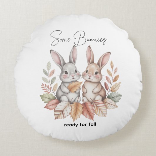 秋準備の一部 ラウンドクッション (正面)