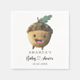 秋漫画acorn赤ちゃんシャワー スタンダードカクテルナプキン