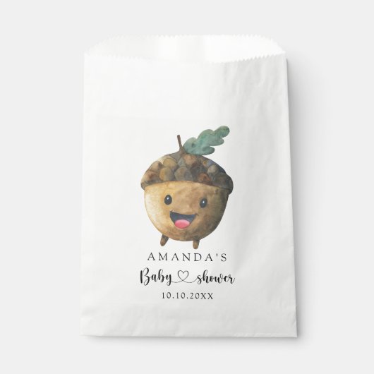 秋漫画acorn赤ちゃんシャワー フェイバーバッグ (正面)