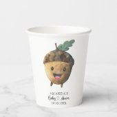 秋漫画acorn赤ちゃんシャワー 紙コップ (裏面)