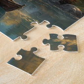 秋澄んの山湖 ジグソーパズル (側面)