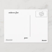 秋火事 ポストカード (裏面)