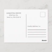 秋焼けオレンジカボチャ誕生日ありがとう ポストカード (裏面)