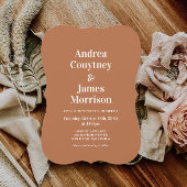 秋焼けオレンジ結婚ズ 招待状