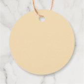 秋焼けオレンジ結婚フローラ フェイバータグ (裏面)