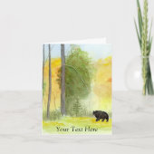 秋熊 カード (正面)