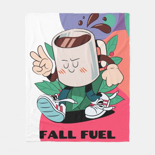 秋燃料 フリースブランケット (正面)
