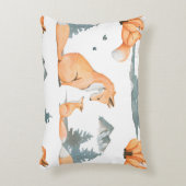 秋狐。手水絵を描色継ぎ目無し アクセントクッション (正面(垂直))