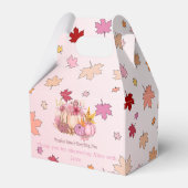 秋甘い小さなかぼりスパイスと素敵なギフト フェイバーボックス (裏面サイド)