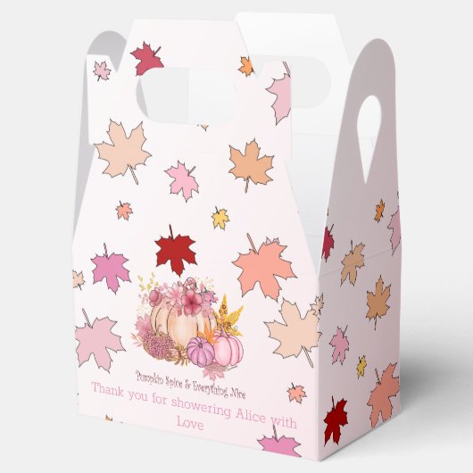 秋甘い小さなかぼりスパイスと素敵なギフト フェイバーボックス (オープン)