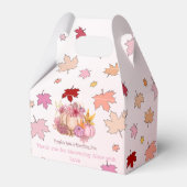 秋甘い小さなかぼりスパイスと素敵なギフト フェイバーボックス (正面サイド)