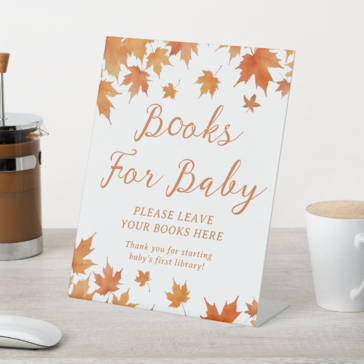 秋用ベビーシャワーブック 台座サイン (インサイチュ)