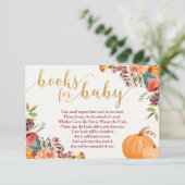 秋用ベビー図書、かぼちゃ書要求インサート エンクロージャーカード (スタンド正面)