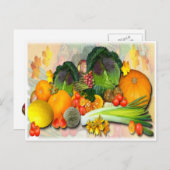 秋用野菜~はがき ポストカード (正面/裏面)