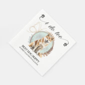 秋田あぬ犬の写真のペット結婚も スタンダードランチョンナプキン (角)