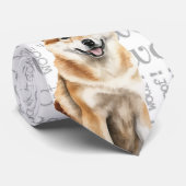 秋田おもしろいクリスマス犬の恋人 ネクタイ (ロール)