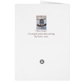 秋田おもしろい笑顔の犬写真リアルデザイン (裏面)