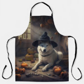 秋田かぼちゃハロウィーン怖 エプロン (正面)