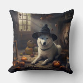 秋田かぼちゃハロウィーン怖 クッション (正面)