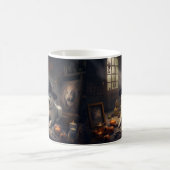 秋田かぼちゃハロウィーン怖 コーヒーマグカップ (中央)