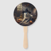 秋田かぼちゃハロウィーン怖 ハンドファン (裏面)