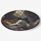 秋田かぼちゃハロウィーン怖 ペーパープレート (アングル)