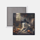 秋田かぼちゃハロウィーン怖 マグネット (正面/裏面)