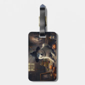 秋田かぼちゃハロウィーン怖 ラゲッジタグ (裏面縦)