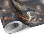 秋田かぼちゃハロウィーン怖 ラッピングペーパー (ロールコーナー)