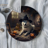 秋田かぼちゃハロウィーン怖 缶バッジ (インサイチュ)