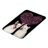 秋田からバレンタインデー冷蔵庫 マグネット (左側)