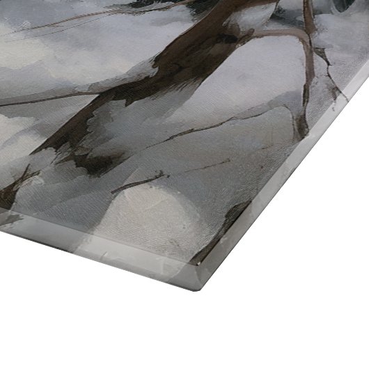 秋田が雪のクリスマスを過ごす カッティングボード (角)