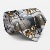 秋田が雪のクリスマスを過ごす ネクタイ (ロール)