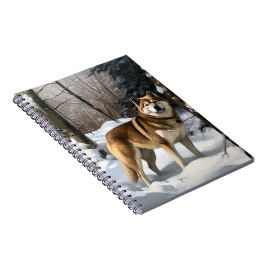 秋田が雪のクリスマスを過ごす ノートブック (右側)