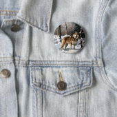 秋田が雪のクリスマスを過ごす 缶バッジ (インサイチュ)