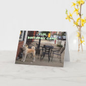 秋田さんは「お姉さん」におもしろい/ハッピーバースデー カード (黄色い花)