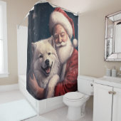 秋田とサンタクロースフェスティバルクリスマス シャワーカーテン (インサイチュ)