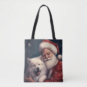 秋田とサンタクロースフェスティバルクリスマス トートバッグ (正面)
