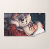 秋田とサンタクロースフェスティバルクリスマス バスタオルセット (ハンドタオル)