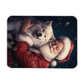 秋田とサンタクロースフェスティバルクリスマス マグネット (横)