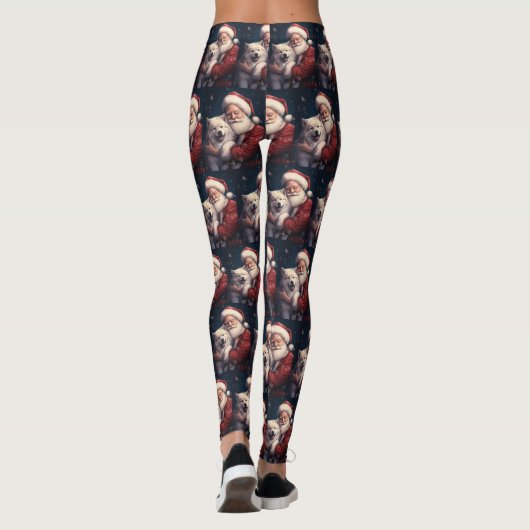 秋田とサンタクロースフェスティバルクリスマス レギンス (裏面)