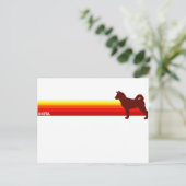 秋田とストライプ ポストカード (スタンド正面)