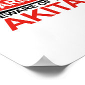 秋田に用心 ポスター (角)