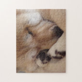秋田ねむり歩きがとても可愛い犬 ジグソーパズル (縦)