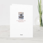 秋田のおもしろい文字笑顔おもしろい犬 カード (裏面)