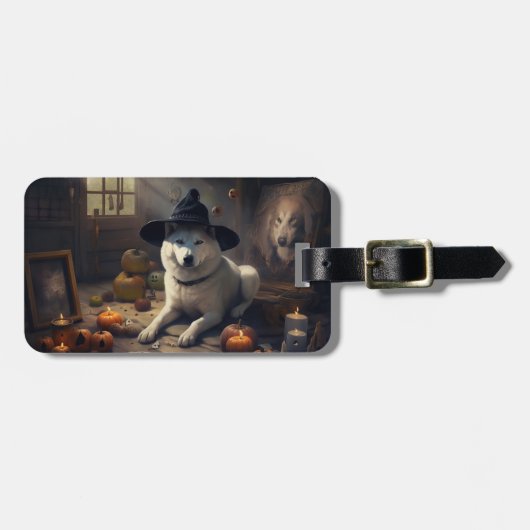 秋田のかぼちゃ ハロウィーン スケアリー ラゲッジタグ (正面横)