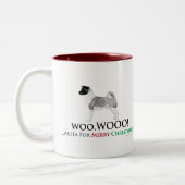 秋田のクリスマスのマグ ツートーンマグカップ (左)