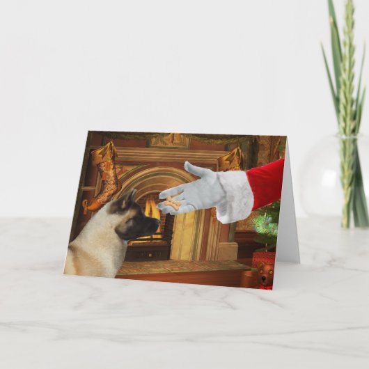 秋田のクリスマスの休日カード シーズンカード (正面)