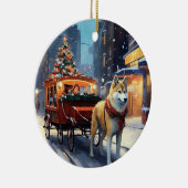 秋田のクリスマスの季節 セラミックオーナメント (右)