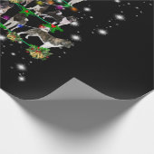 秋田のクリスマスツリーがフラッシュリで覆われる ラッピングペーパー (角)